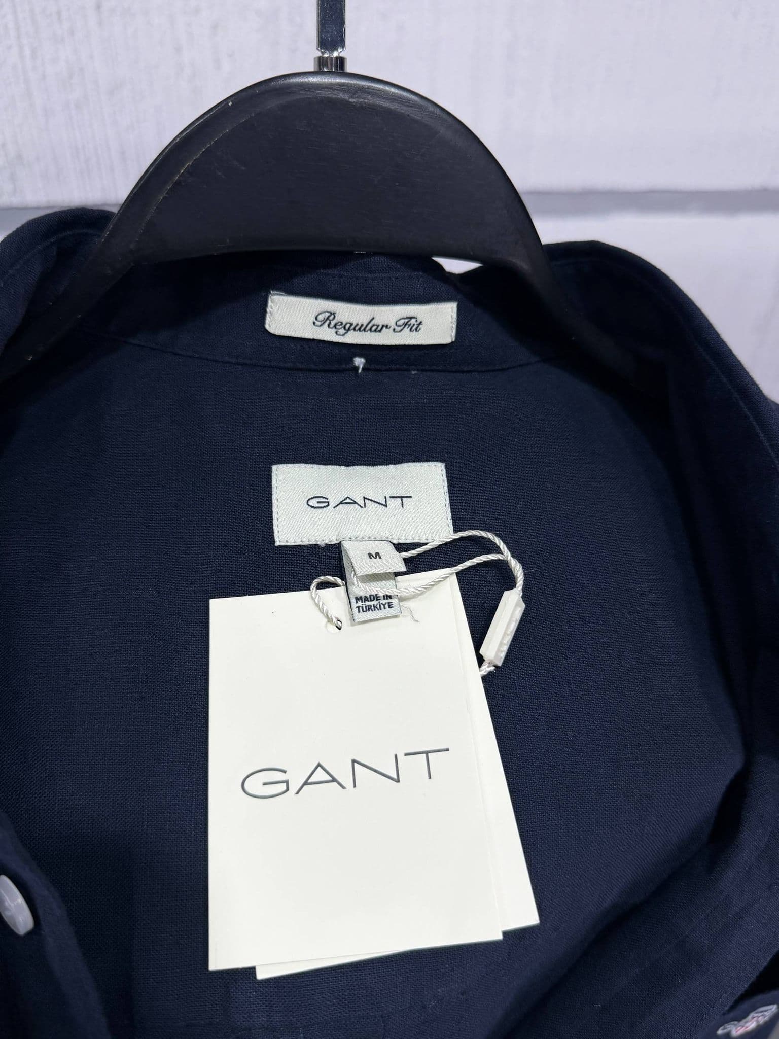 GANT Regular Fit Keten Gömlek - Lacivert