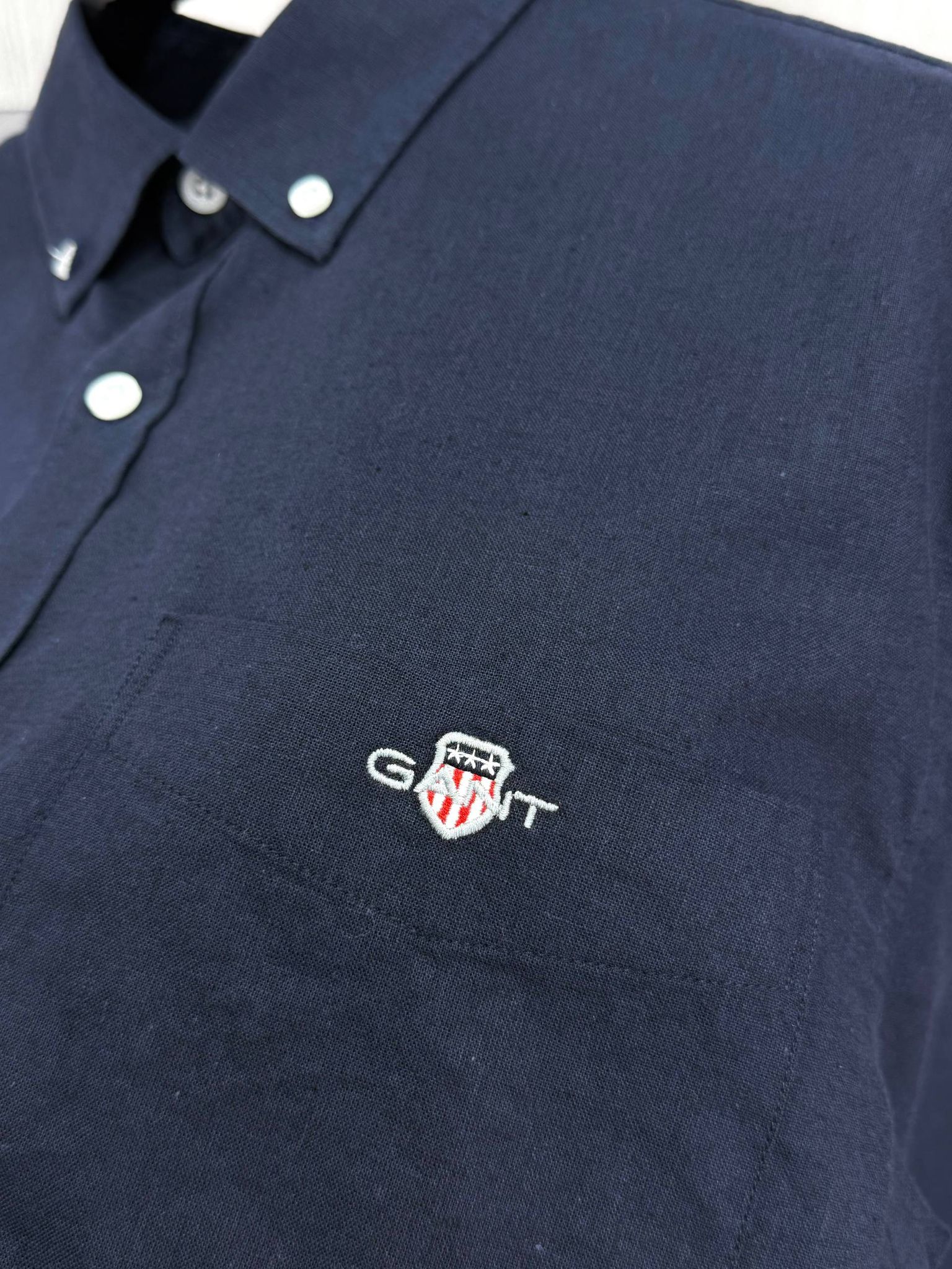 GANT Regular Fit Keten Gömlek - Lacivert