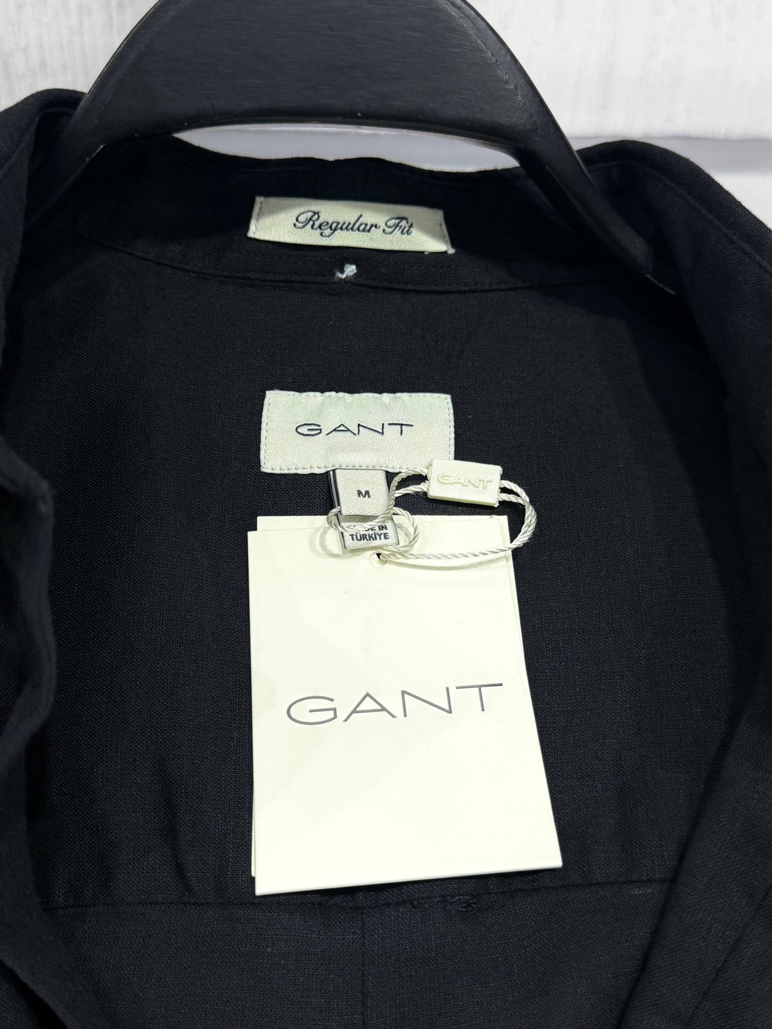 GANT Regular Fit Keten Gömlek - Siyah